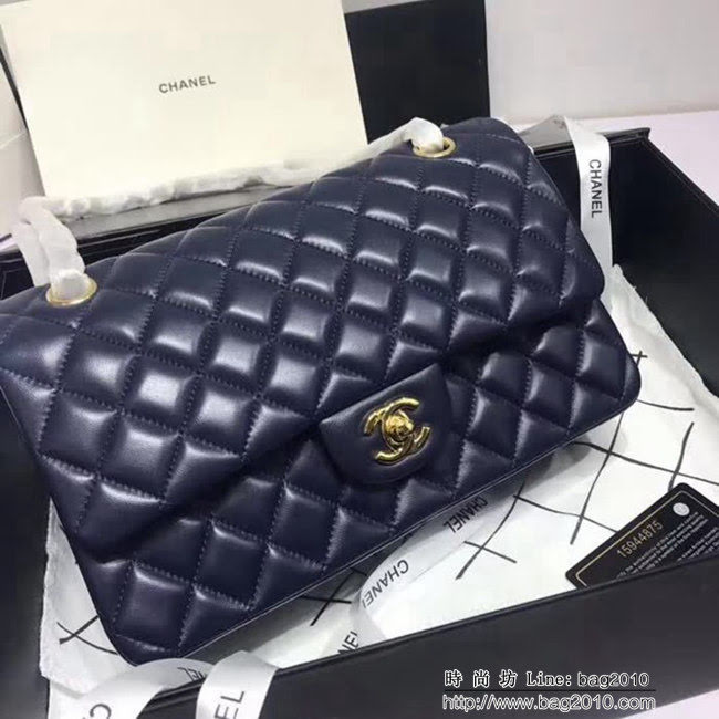 香奈兒CHANEL 升級版A1112進口小羊皮全新經典金銀鏈條肩背斜挎包 DSC1169